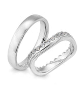 Breuning Trauringe Phoenix mit Diamanten - 48/06706 & 48/06705